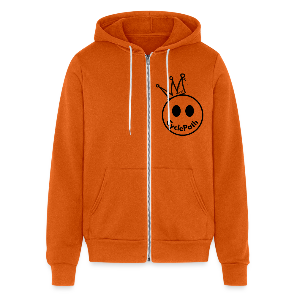 CyclePath "Smiles 4 Miles" Bella + Canvas Unisex Full Zip Hoodie - autumn