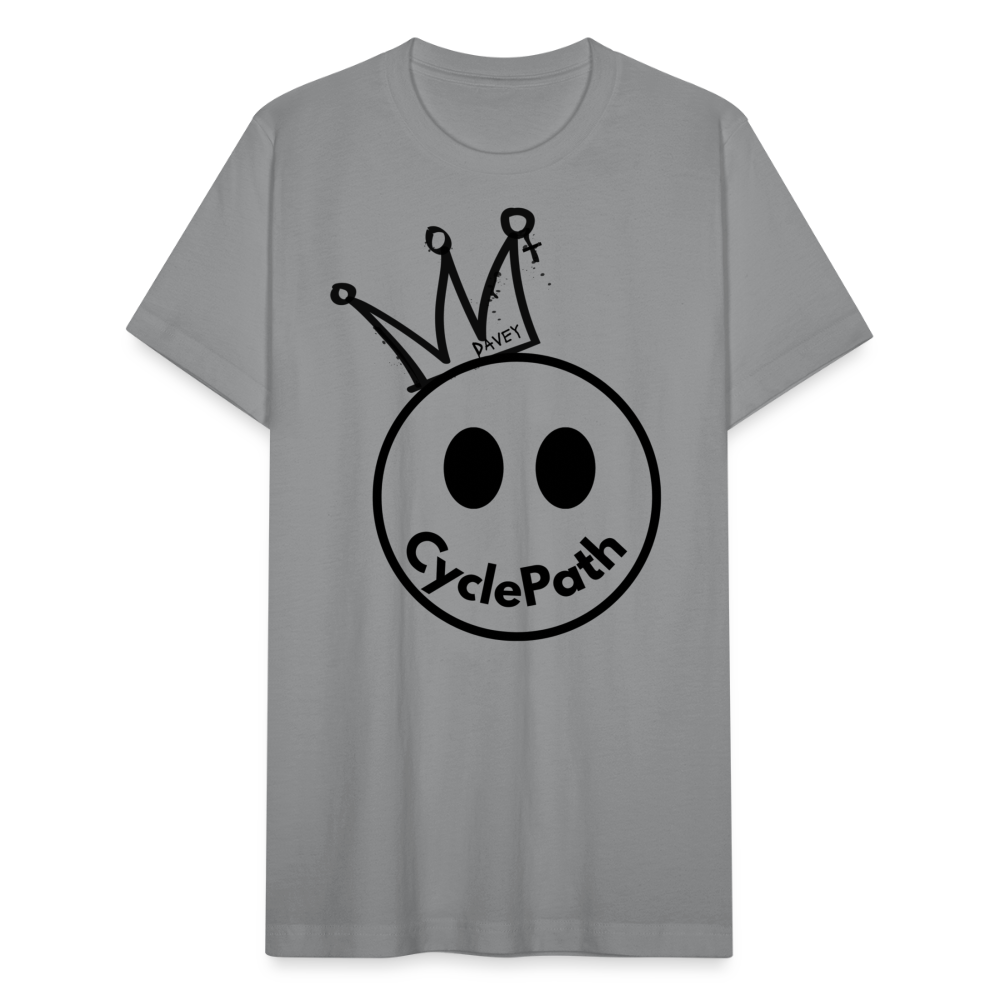 CyclePath "Smiles 4 Miles" Unisex Jersey T-Shirt by Bella + Canvas - slate