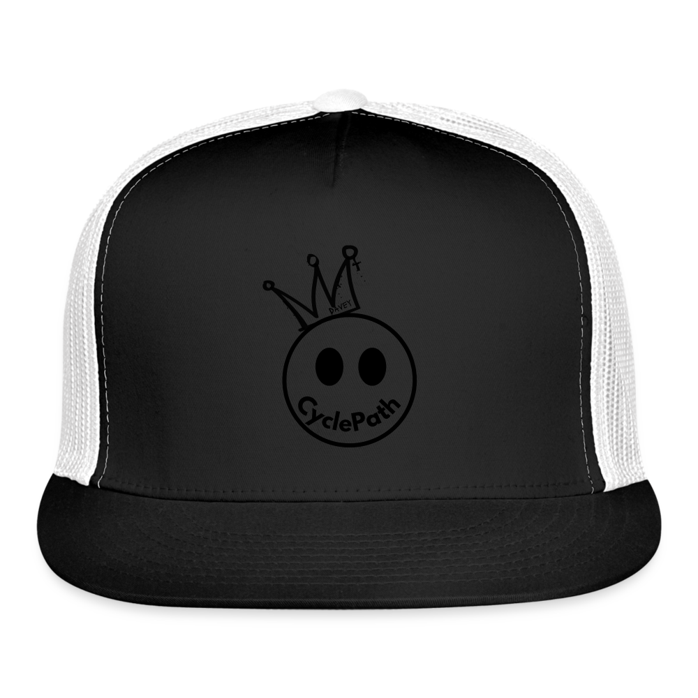 CyclePath Trucker Cap - black/white