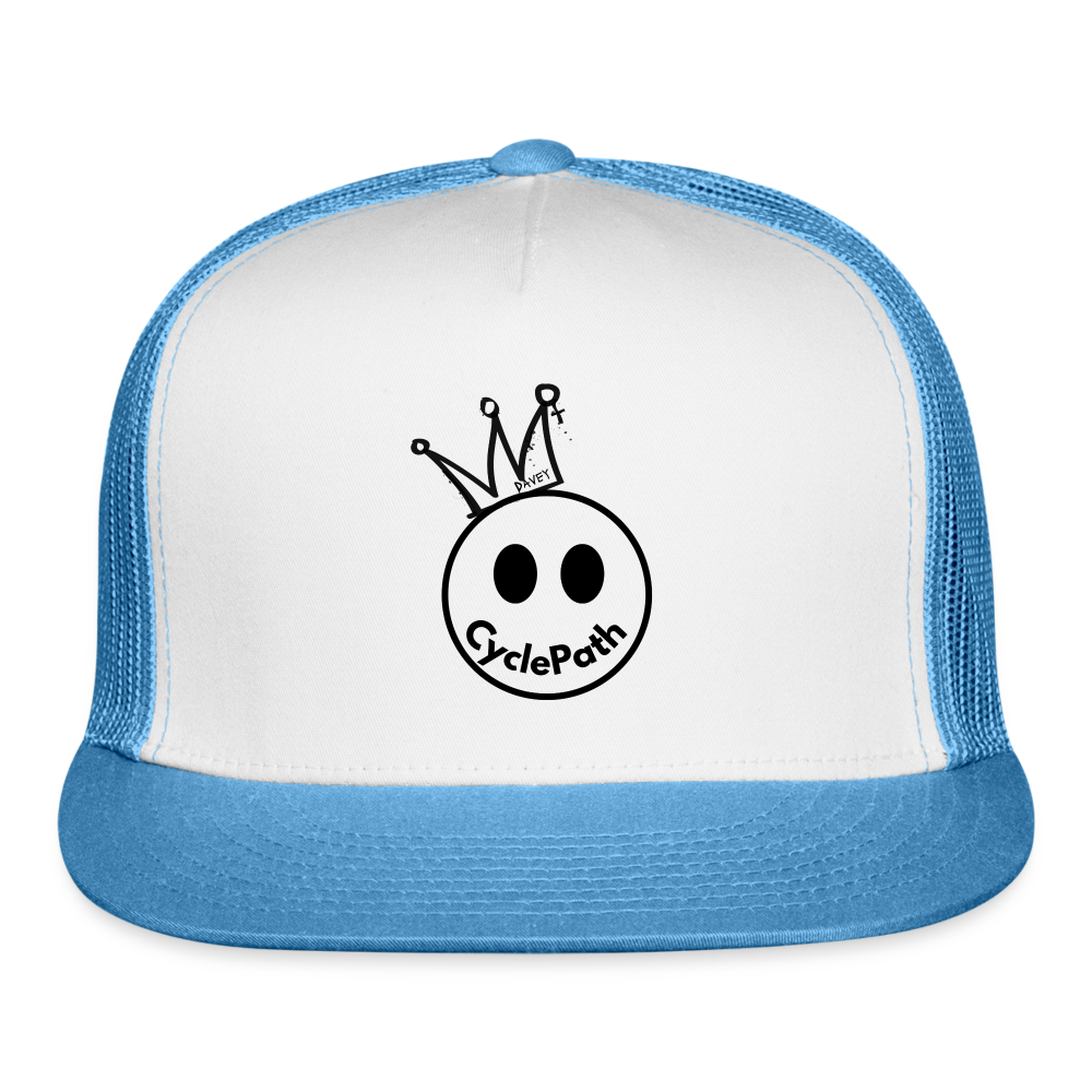 CyclePath Trucker Cap - white/blue