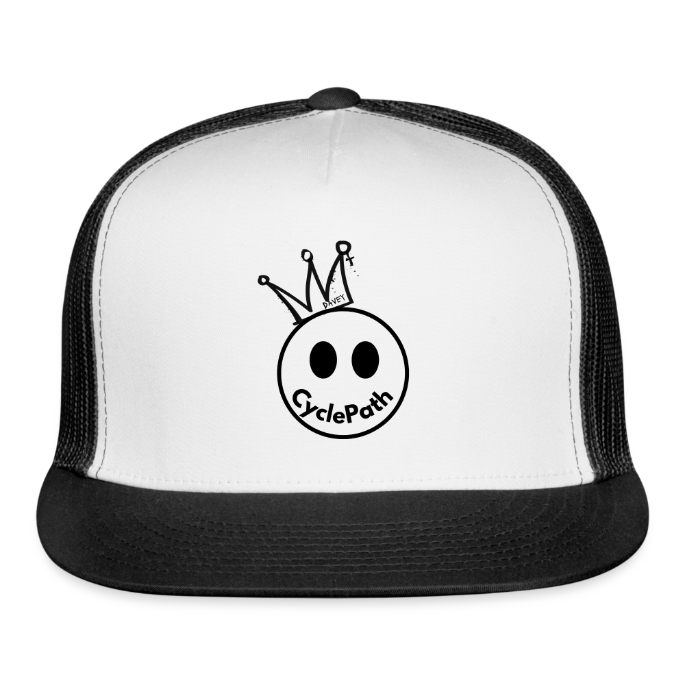 CyclePath Trucker Cap - white/black